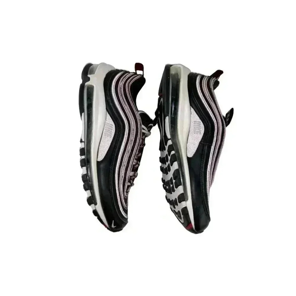 Nike Air Max 97 Premium Mens Sneakers Shoes Black White 312834-008 Size 7.5 - Picture 5 of 12